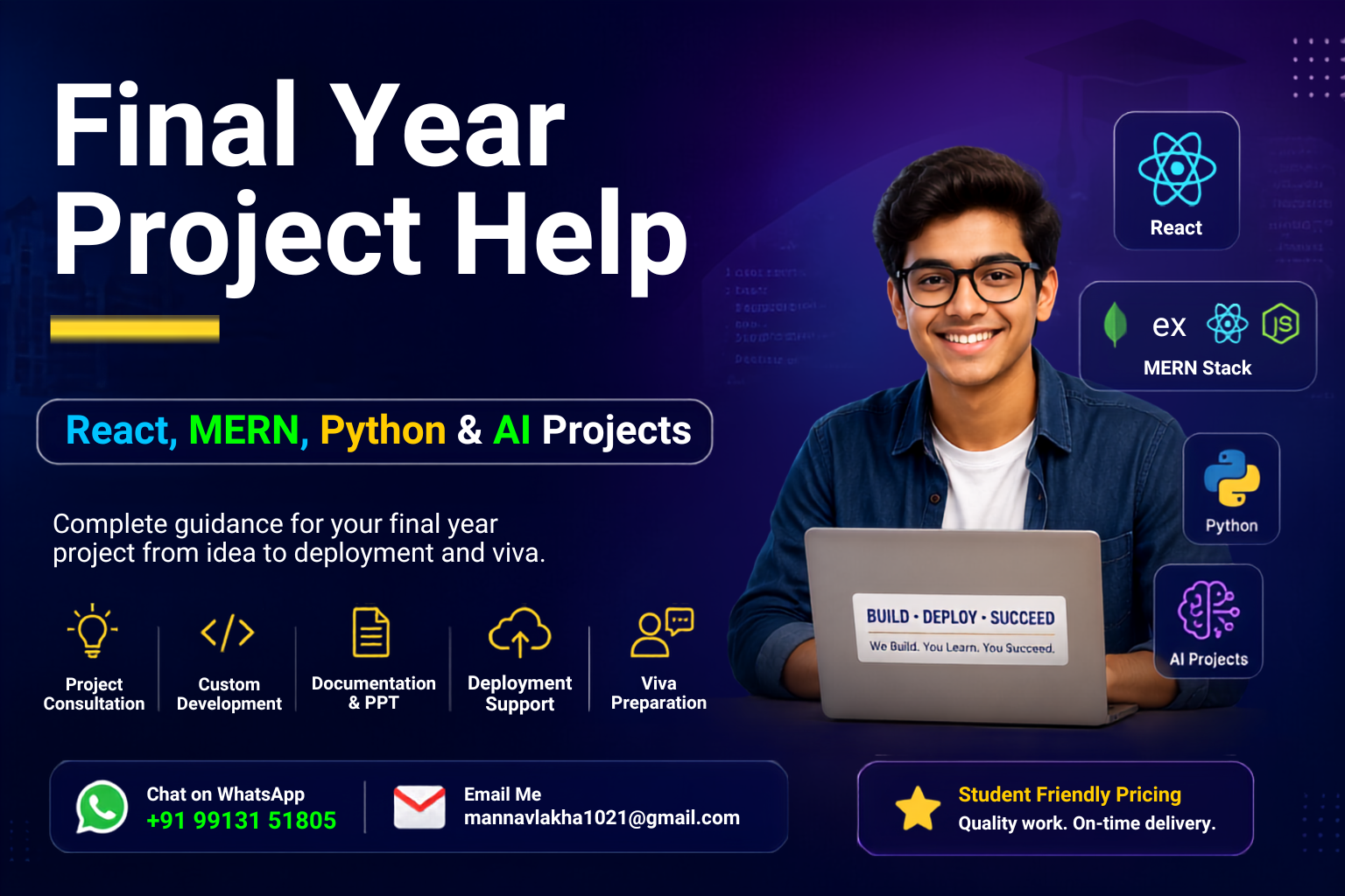 College Project Help in Ahmedabad | GTU, LJ, Silver Oak, Nirma & More